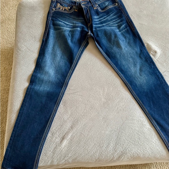 Rock Revival Dark Blue Boot Cut Jeans - Picture 4 of 10